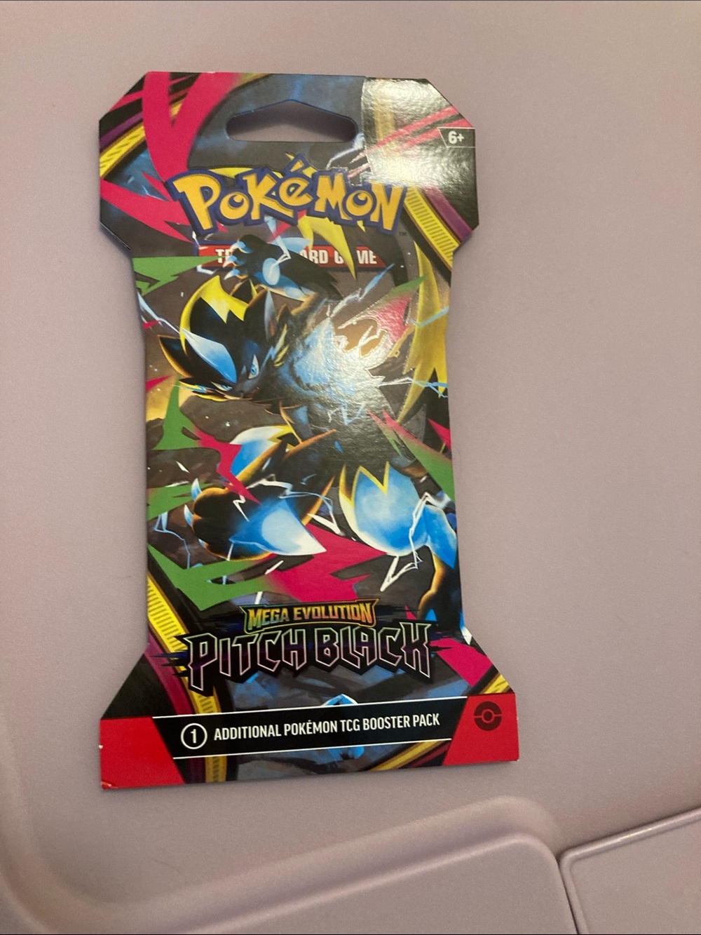 TCG Booster Pack Mega Evolution Pitch Black - Black/Blue
